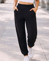 Cotton Loop Knit Comfy Jogger For Women