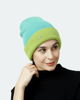 Wool Blend Reversible Beanie For Women