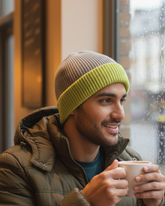 Merino Wool Reversible Beanie For Men