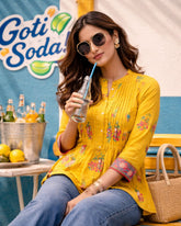 Goti Soda Cotton Top - A unique Goti Soda themed cotton top offering comfort and a cool aesthetic. Image 1