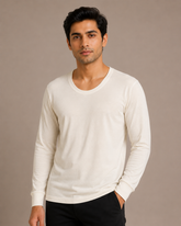 100% Merino Wool Full Sleeves Thermal Top For Men