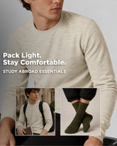 Men's Study Abroad Winter Bundle | 2 Thermal Tops + 2 Pairs of Socks