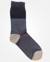 Wool Blend Colorblocked Socks For Men