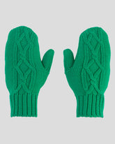 Girls Merino Wool Knitted Mittens