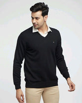 Merino Wool V-Neck Pullover For Men
