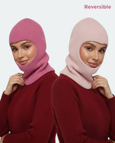 Wool Blend Reversible Balaclava For Women