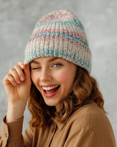Rainbow Winter Beanie For Women