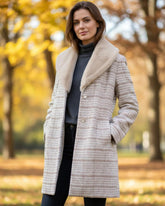 Faux-Fur Trim Coat