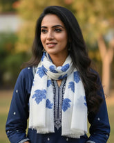 Blue Autumn Leaves Stole