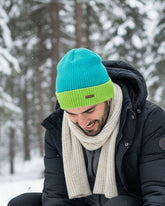 Wool Blend Reversible Beanie For Men
