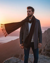 Lush Winter Stole with Tassels For Men