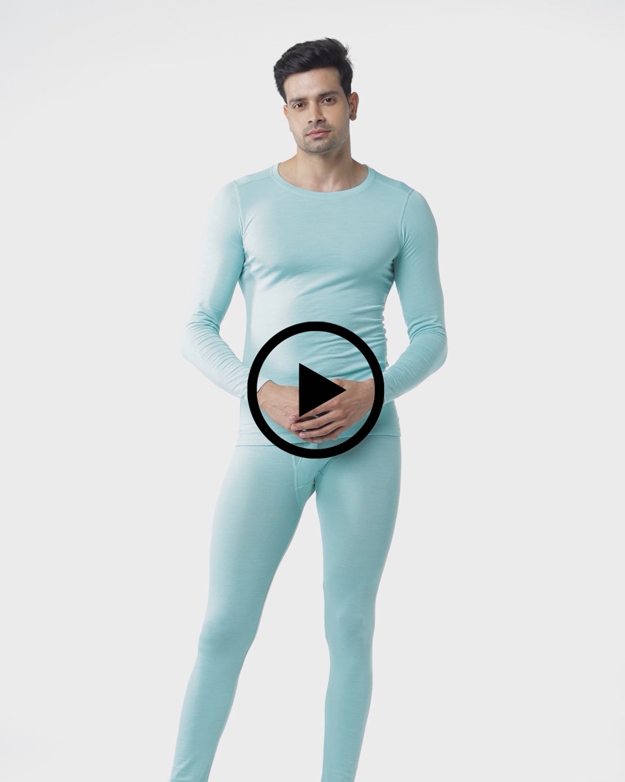 Full Sleeves Thermal | Merino Wool + Bamboo for Men's