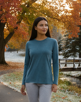 Full Sleeves Thermal | Merino Wool + Bamboo + Polyester For Women's