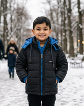 Puffer With Fleece Jacket For Boys (2 to 6) Years