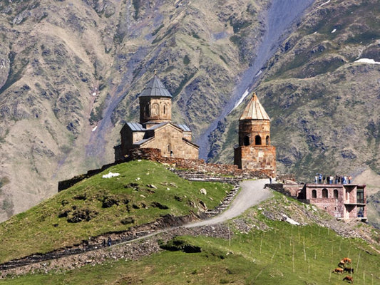 Kazbegi National Park in winter