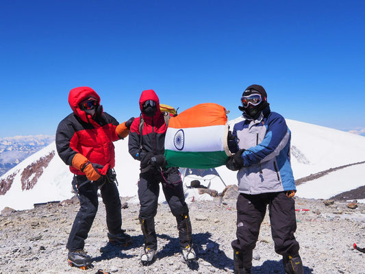 Jayesh scaling Mt. Elbrus!