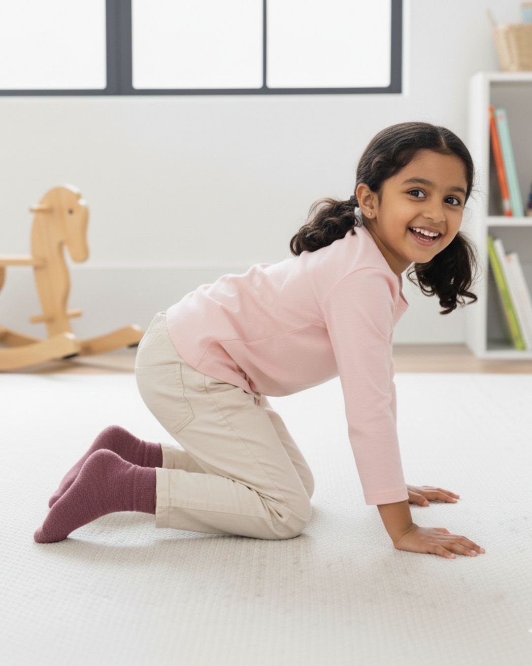 Classic Merino Wool Socks For Girls