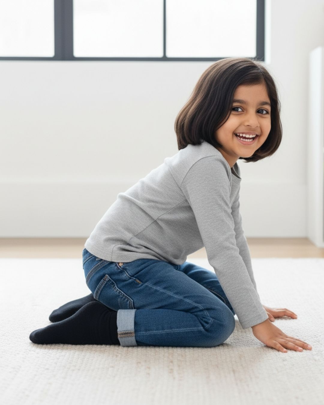 Classic Merino Wool Socks For Girls