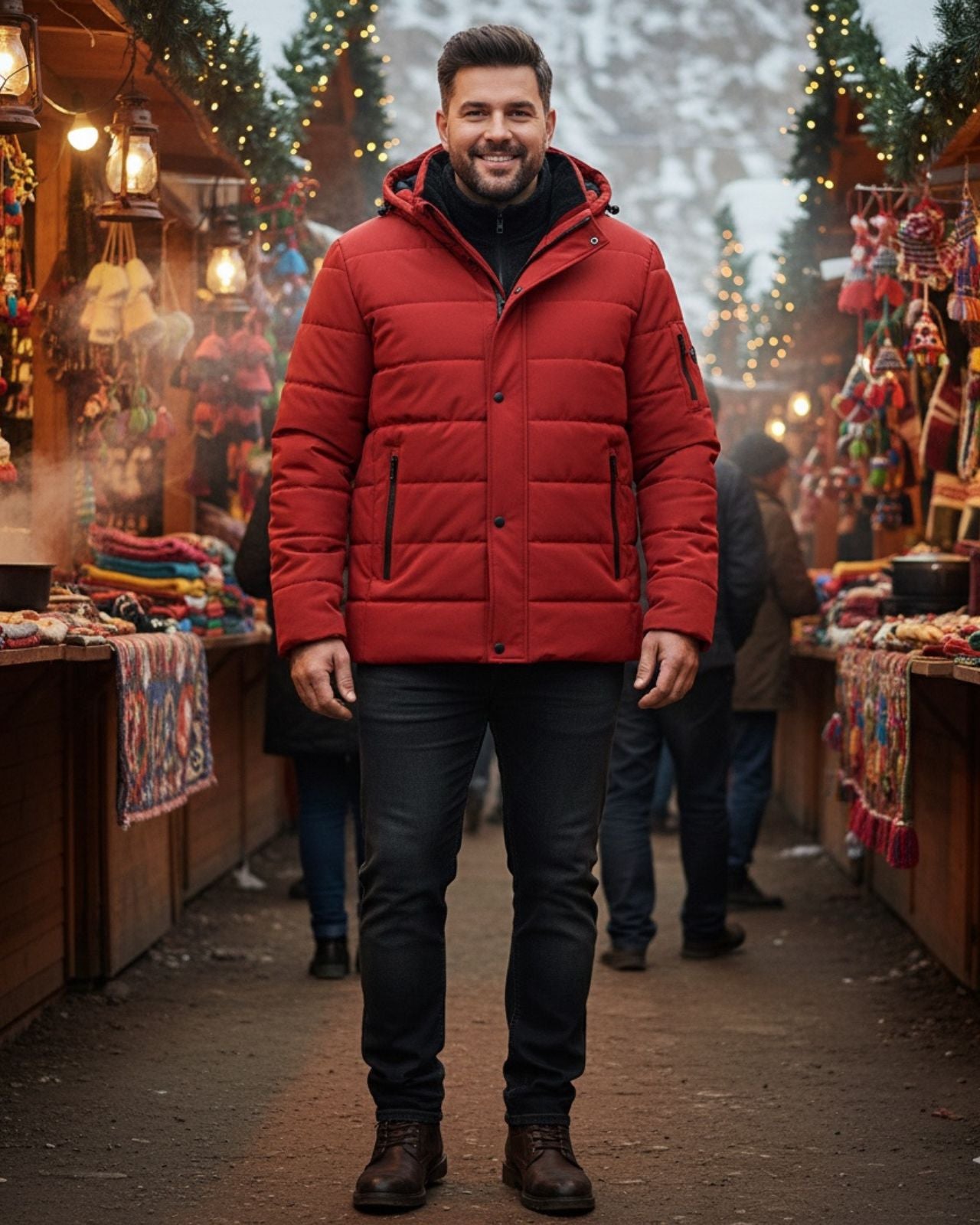 Men's Plus Size Alaskan Fleece Bomber Jacket