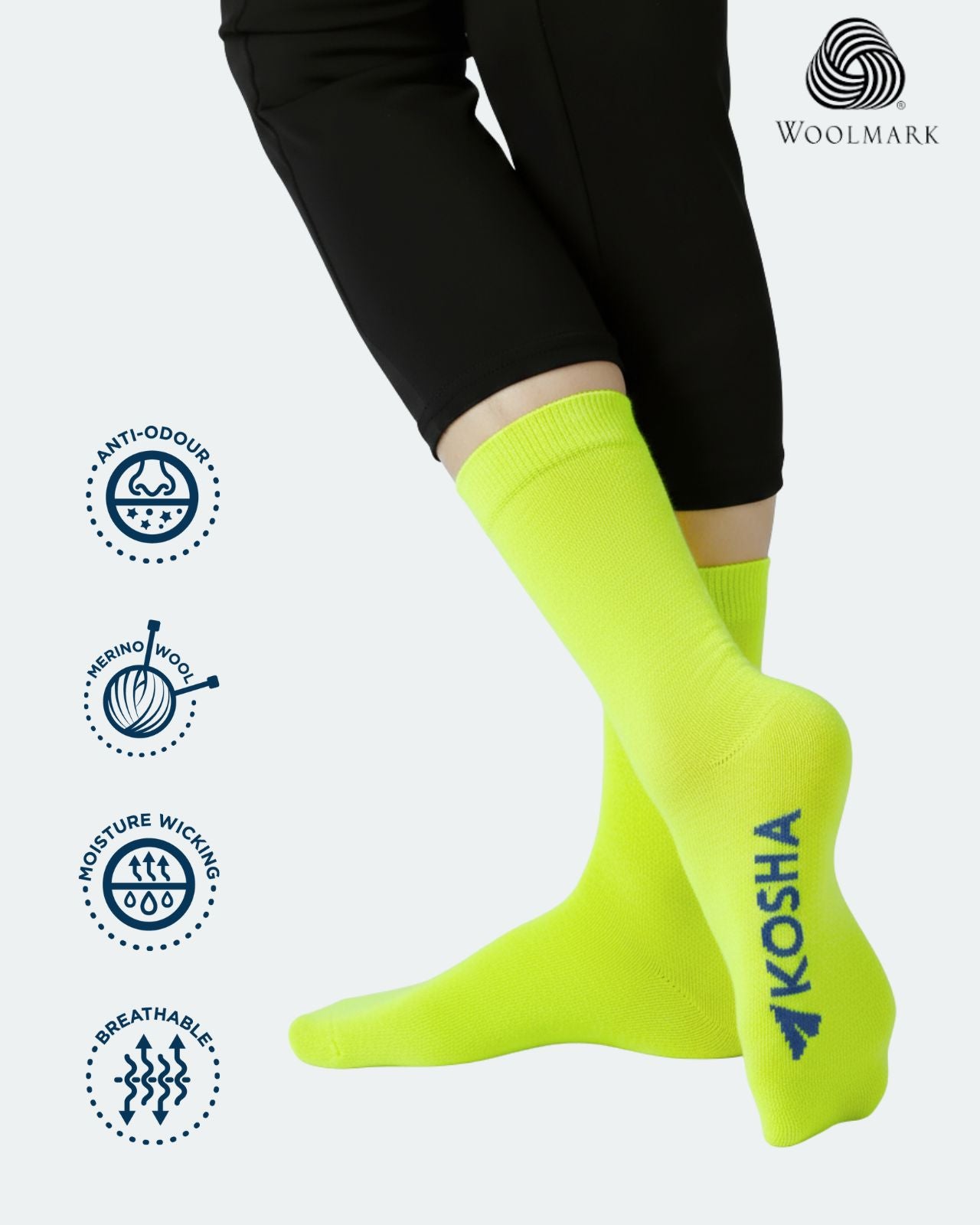 Women's Classic Merino Wool Crew Length Socks