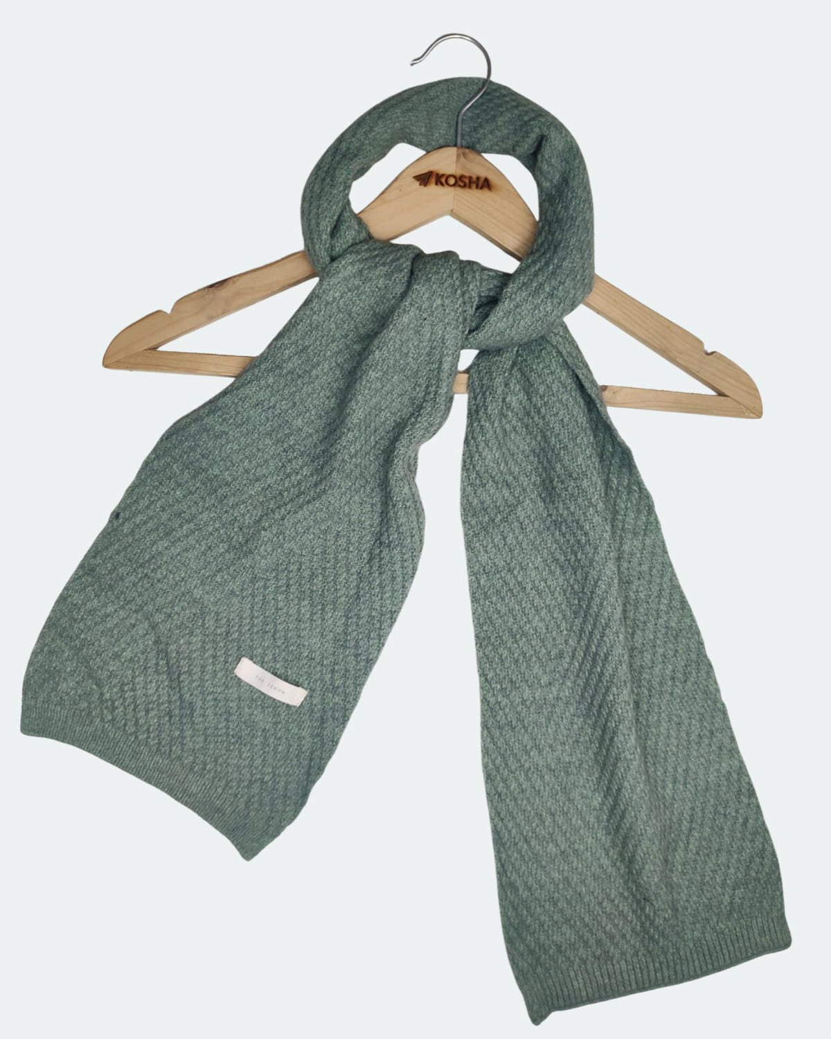 Classic Woollen Self Textured Muffler For Women