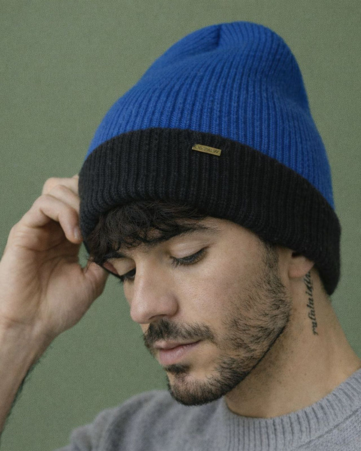 Merino Wool Reversible Beanie For Men