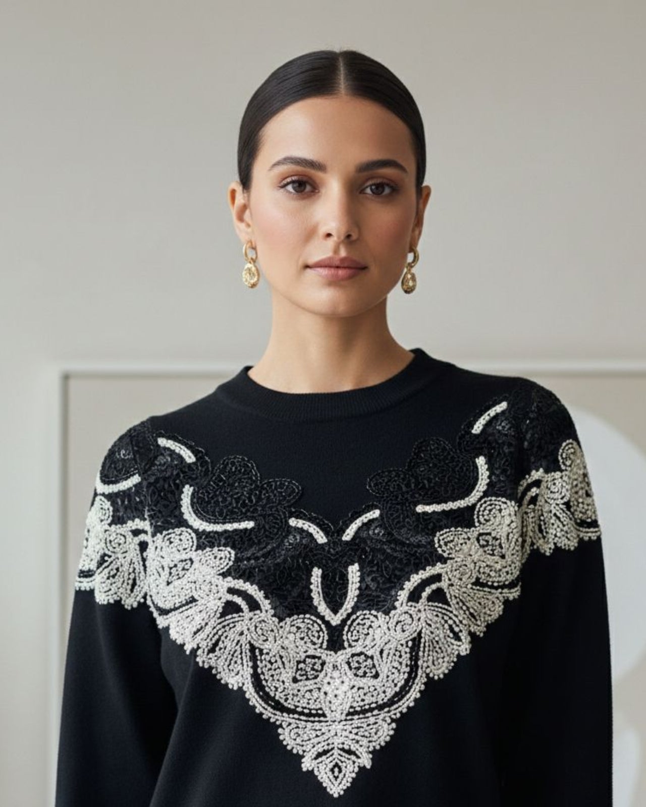 Lace Detailed Winter Top