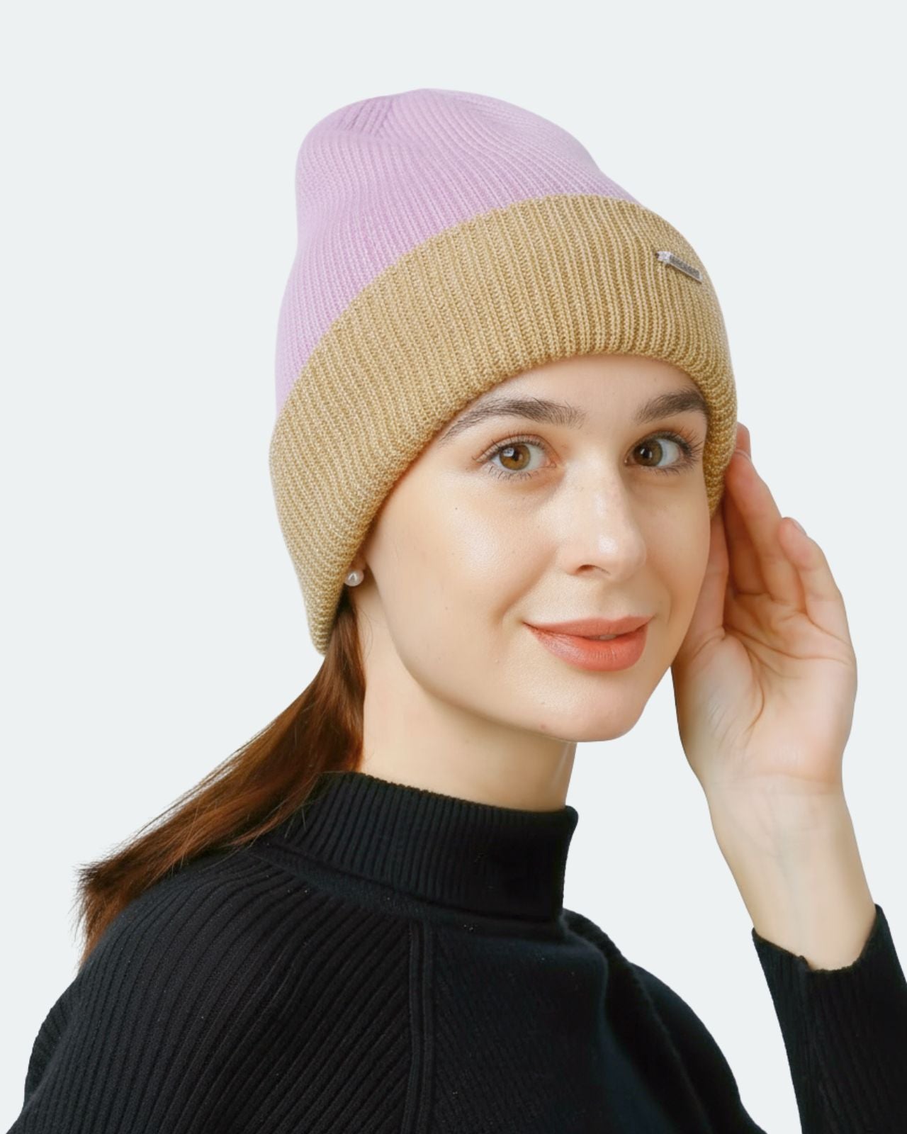 Merino Wool Reversible Beanie For Women
