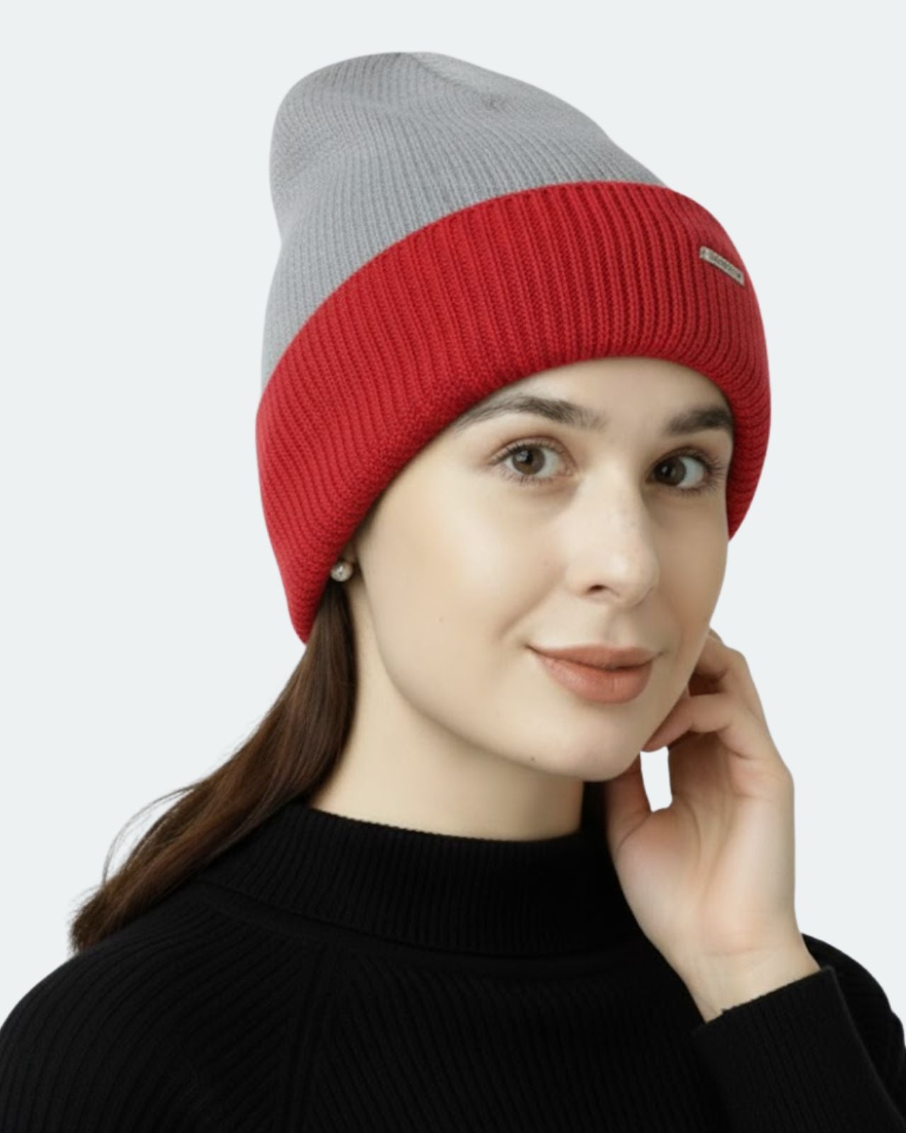 Merino Wool Reversible Beanie For Women