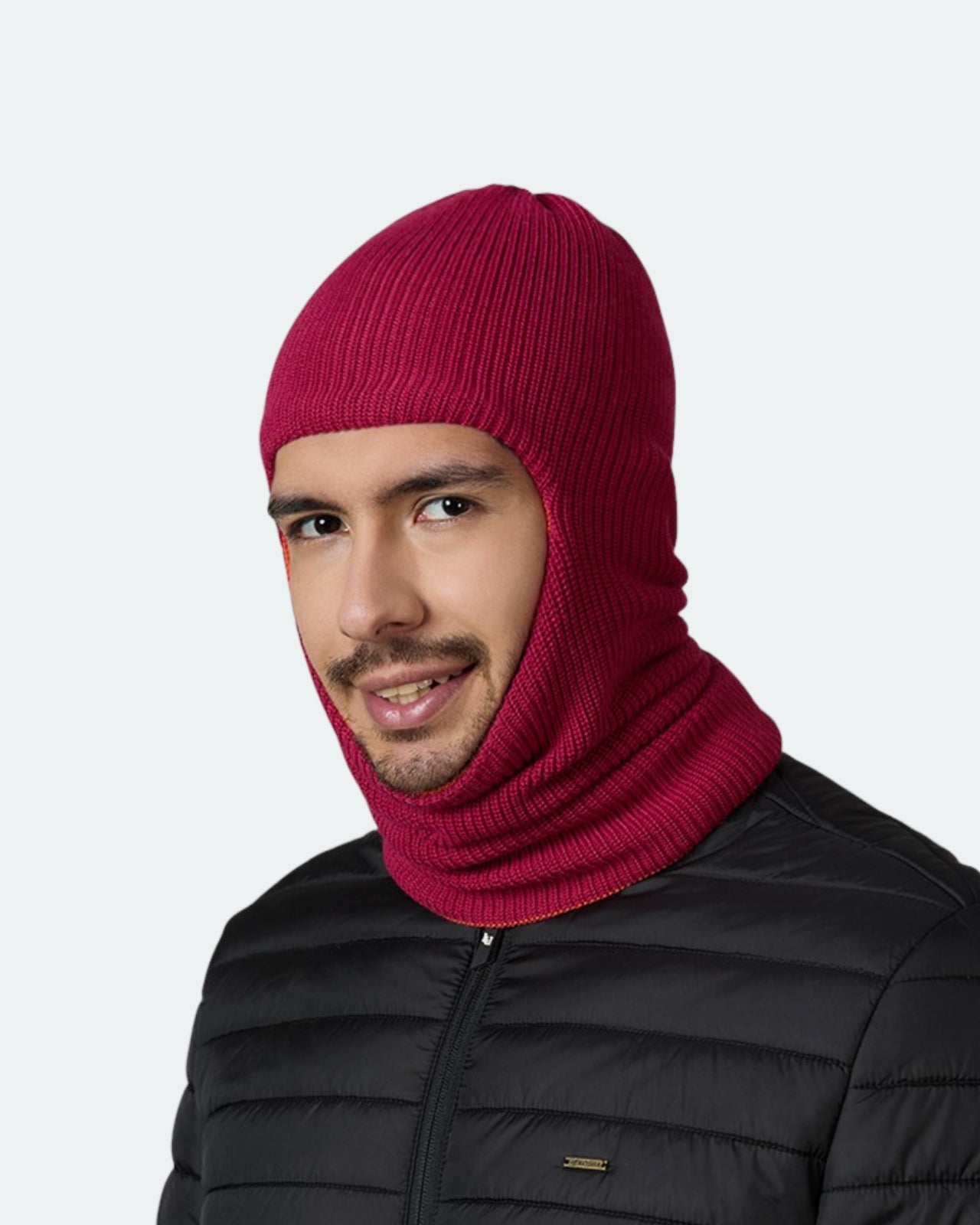 Men's Wool Blend Reversible Balaclava