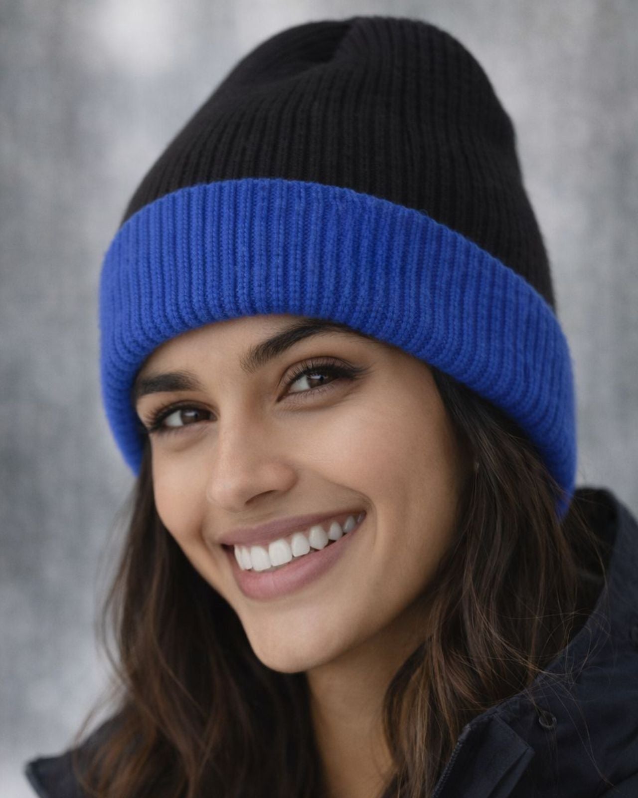 Merino Wool Reversible Beanie For Women