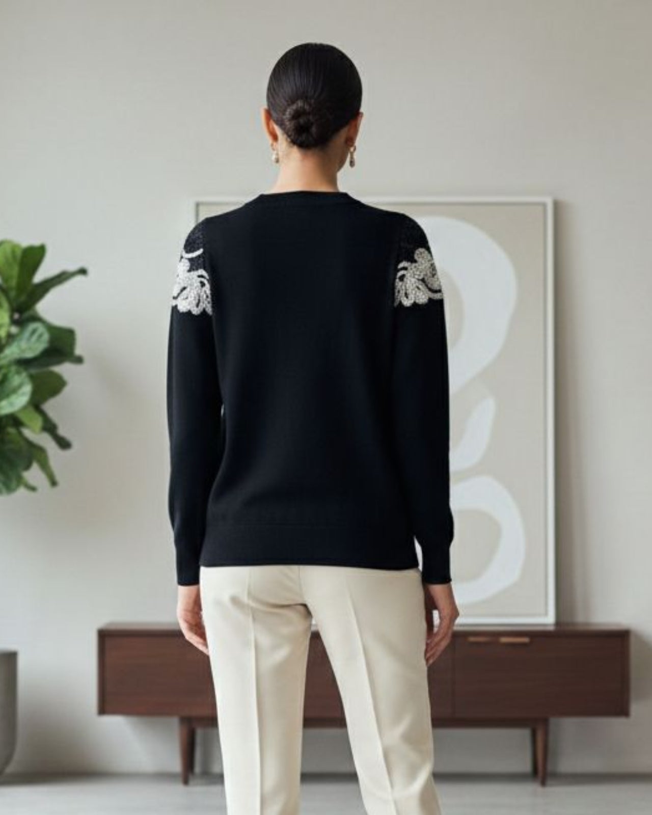 Lace Detailed Winter Top