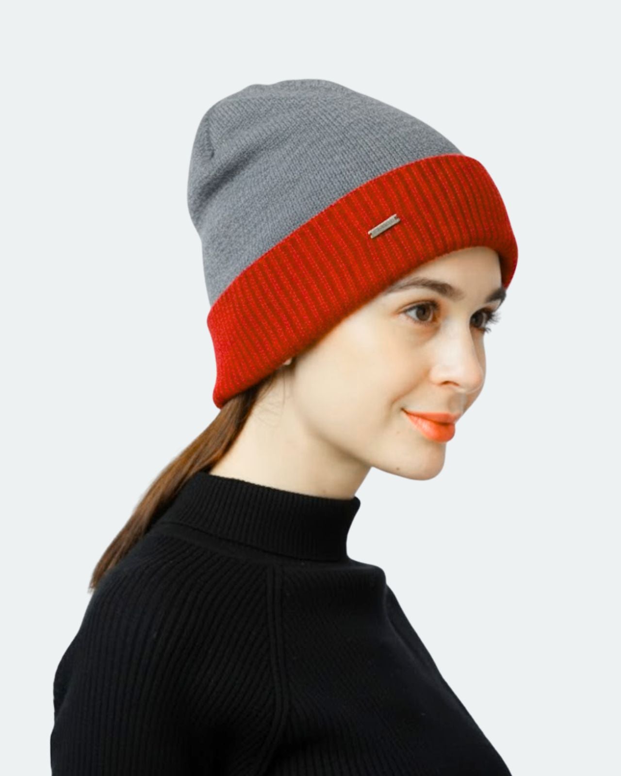 Merino Wool Reversible Beanie For Women