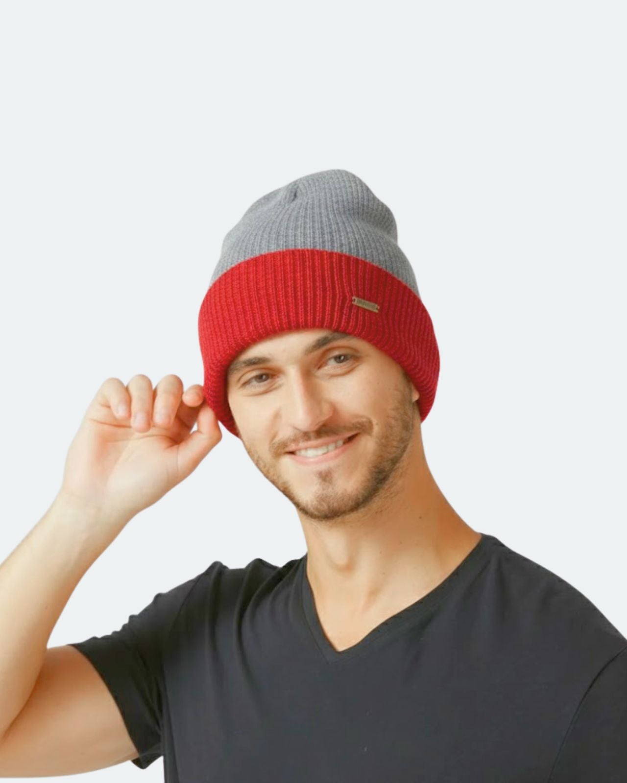 Merino Wool Reversible Beanie For Men