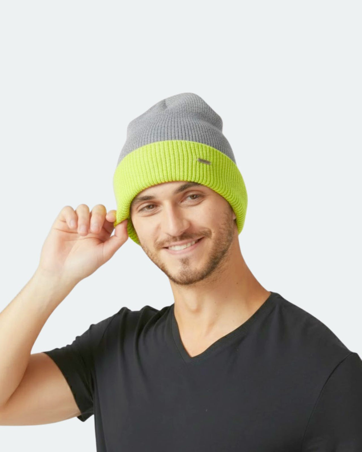 Merino Wool Reversible Beanie For Men