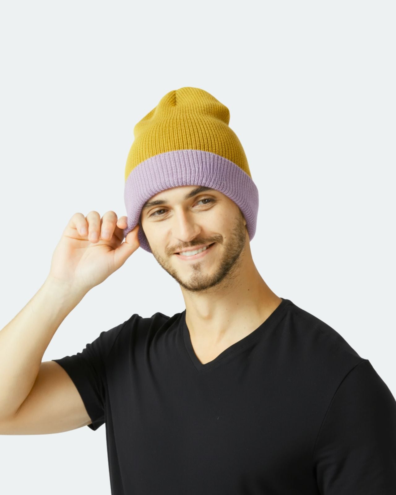 Merino Wool Reversible Beanie For Men