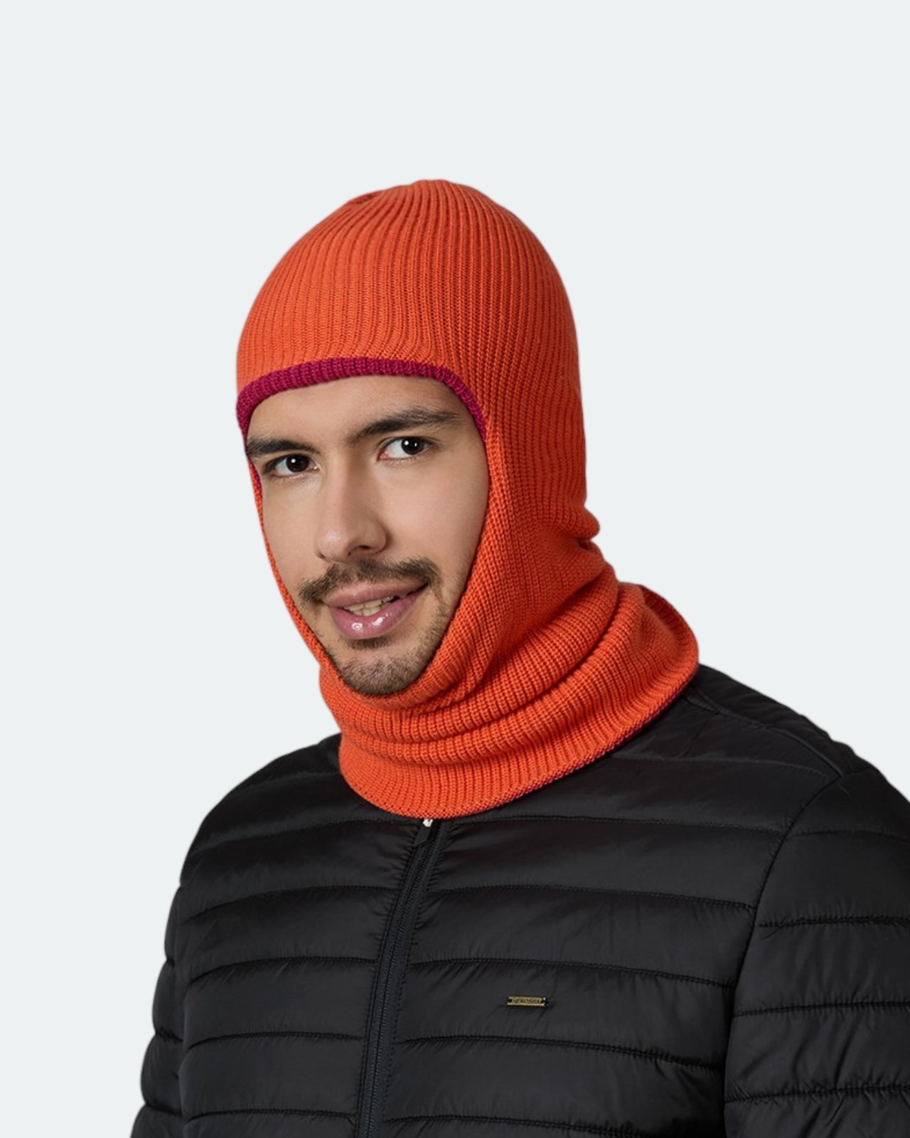 Men's Wool Blend Reversible Balaclava