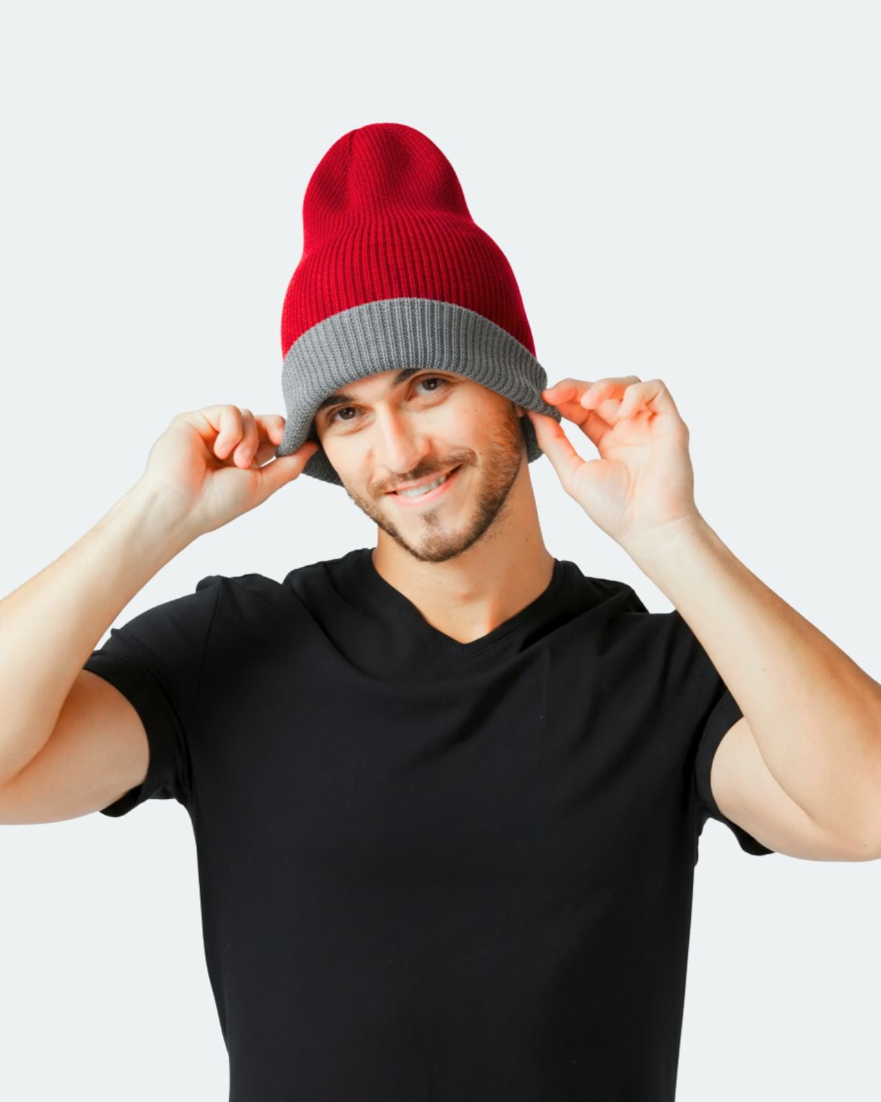 Merino Wool Reversible Beanie For Men