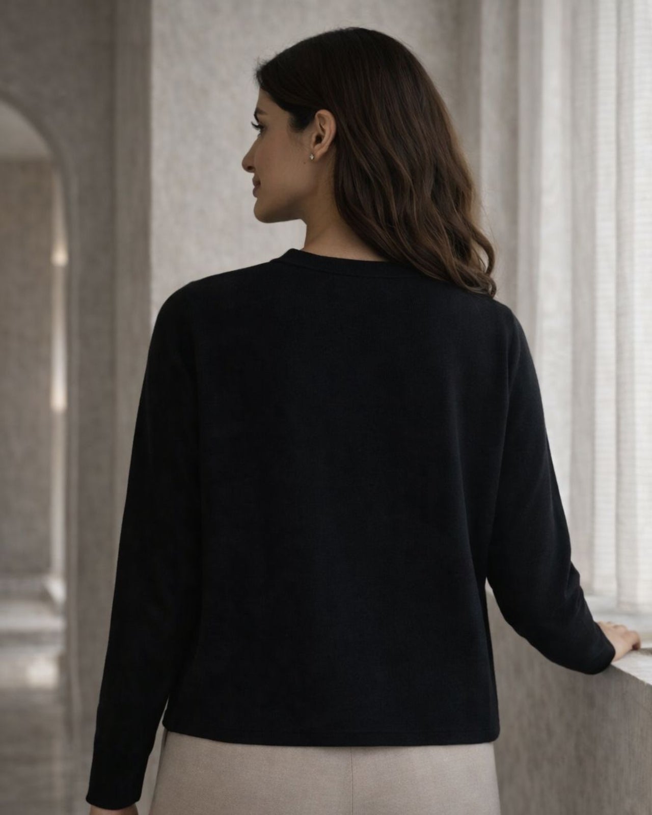 Embellished Crew Neck Sweater