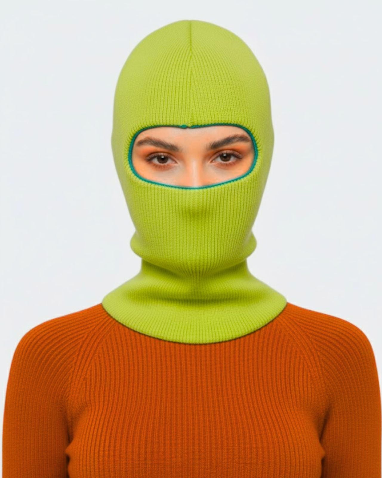 Wool Blend Reversible Balaclava For Women