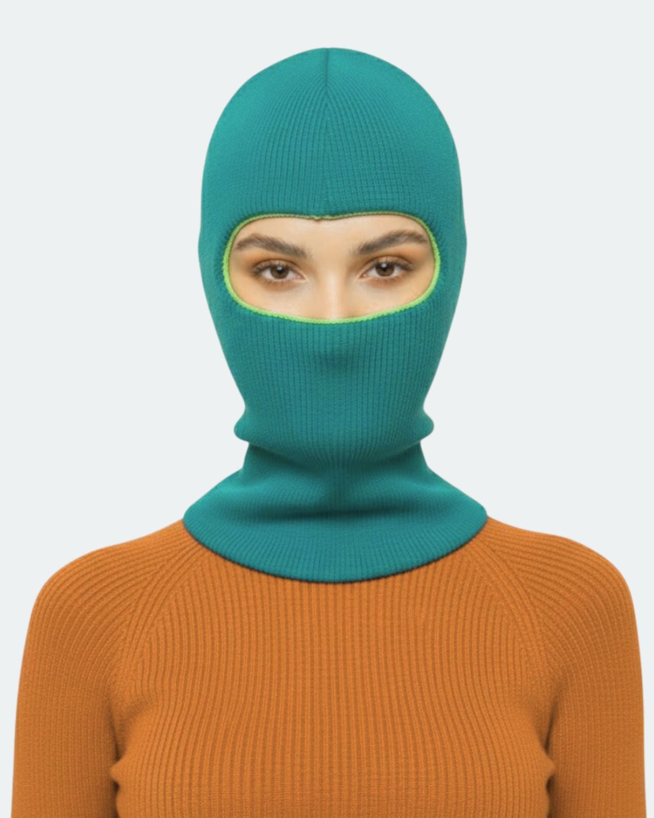 Wool Blend Reversible Balaclava For Women