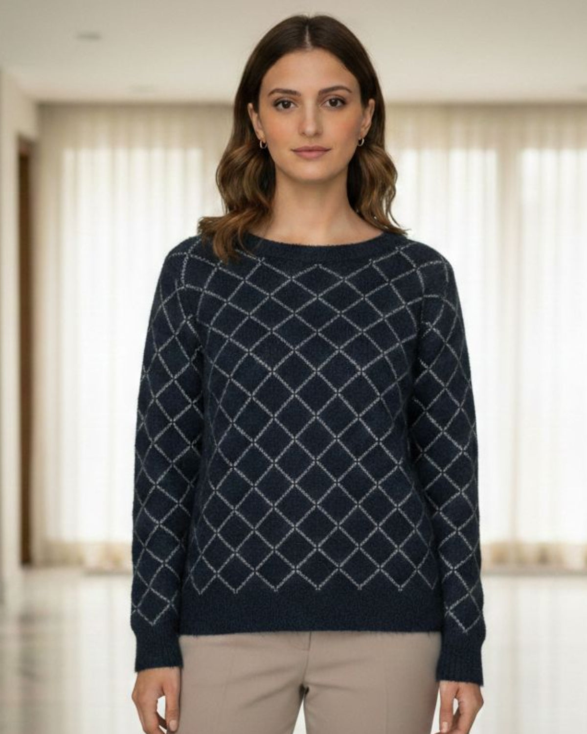 Diamond Knit Sweater