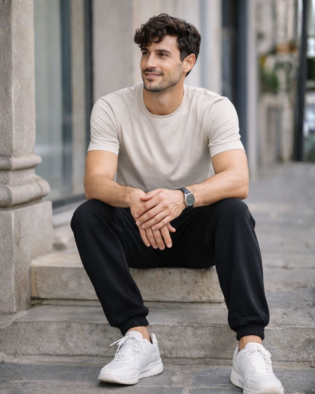 Cotton Loop Knit Comfy Jogger For Men