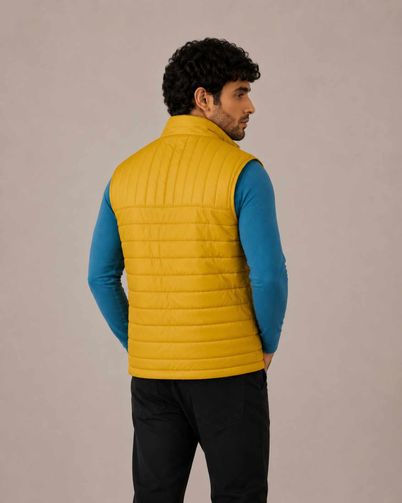 Sleeveless Reversible Puffer Jacket For Men