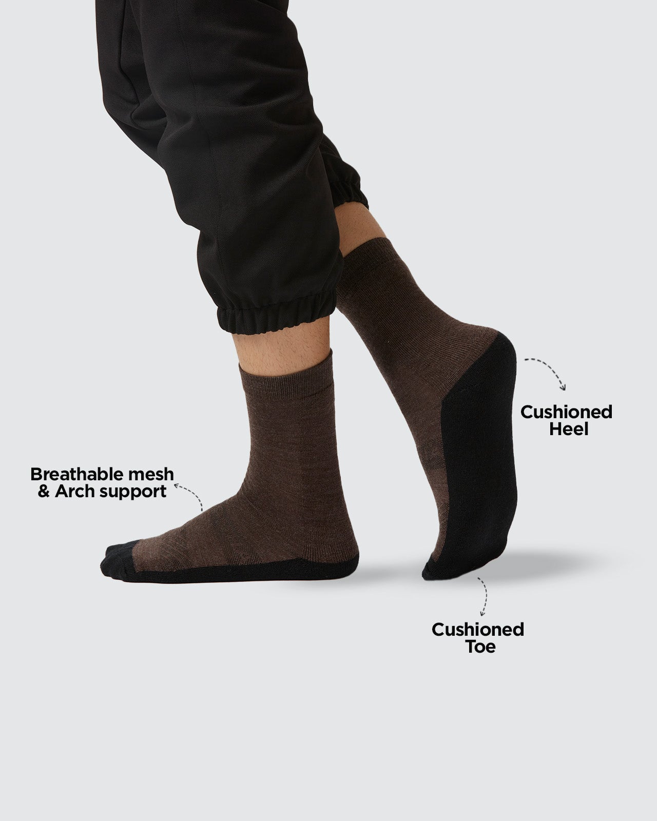 Men's Merino Wool Cushioned Technical Socks