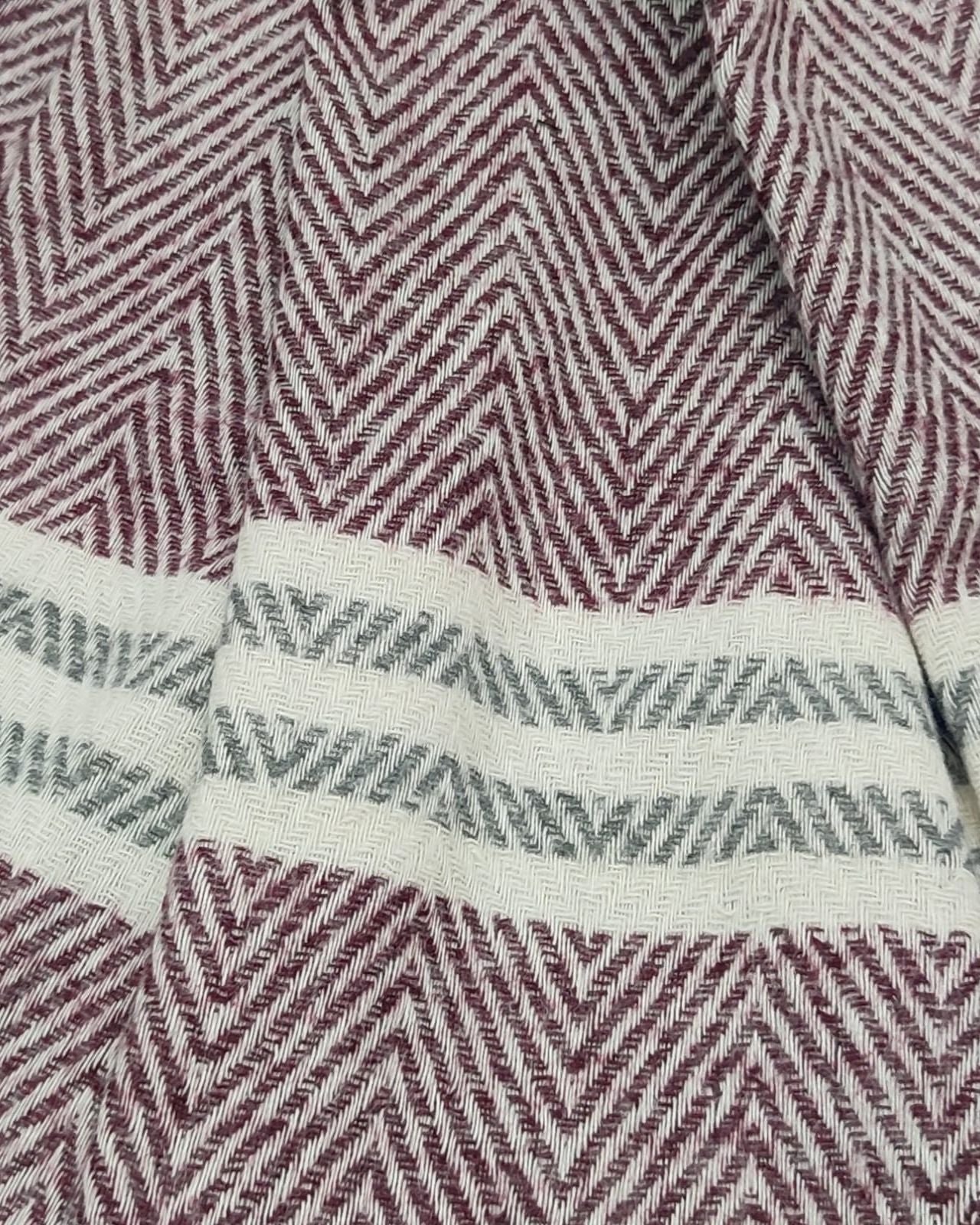 Warm Chevron Weave Winter Stole