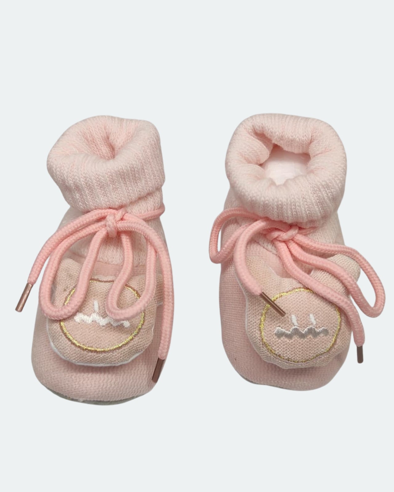 Soft Woolen Infant Booties with Laces