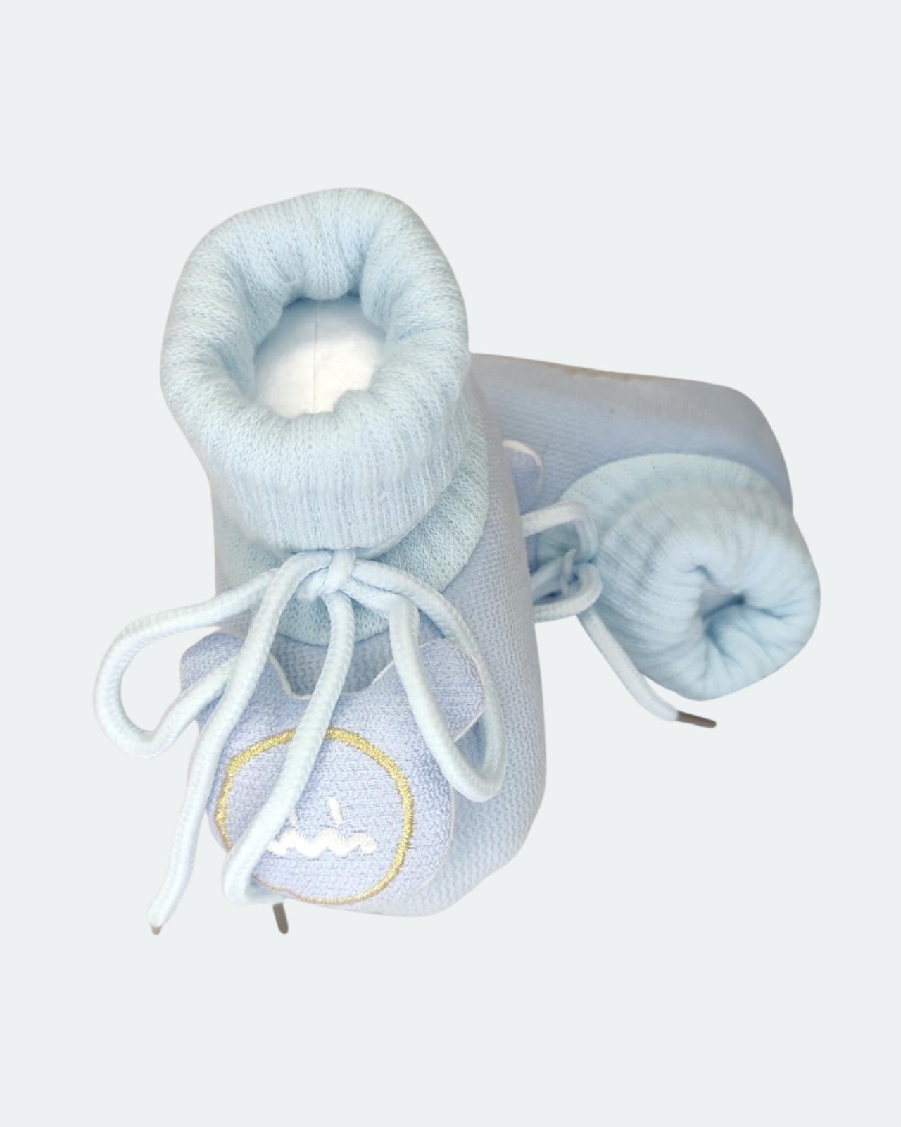 Soft Woolen Infant Booties with Laces