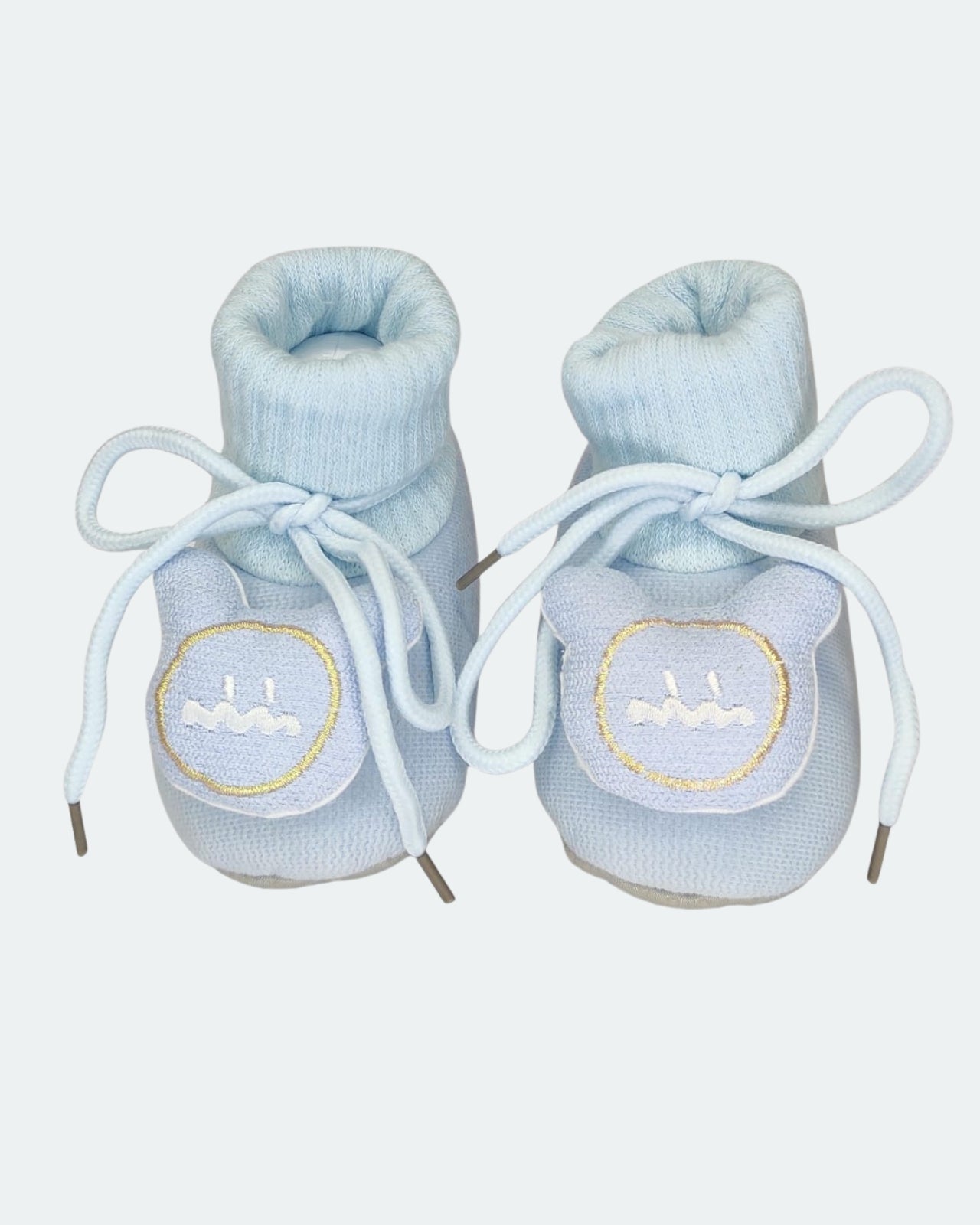 Soft Woolen Infant Booties with Laces