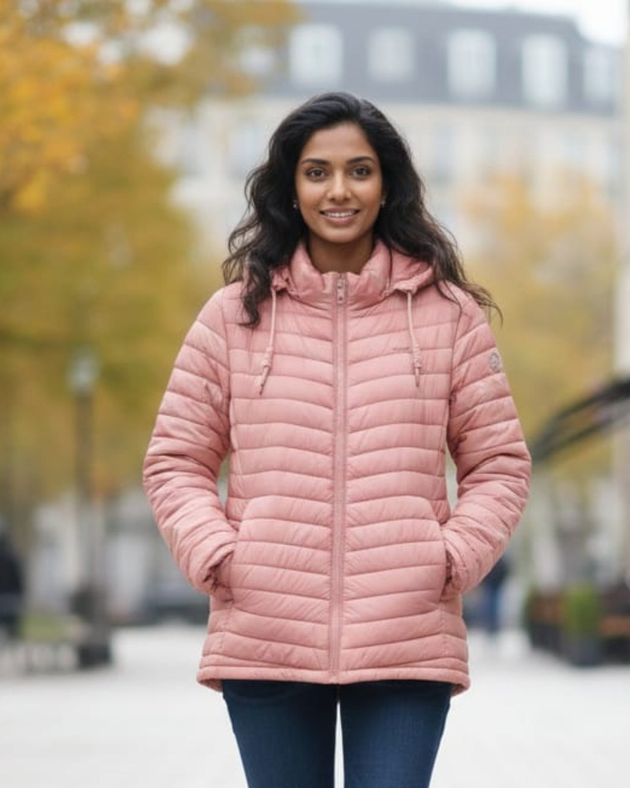 Lightweight Packable Puffer Jacket For Women